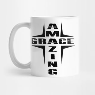 Cross, Amazing Grace, God, Faith, Religion Mug